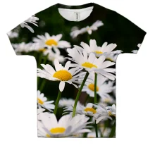 Детская 3D футболка Chamomile pattern