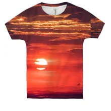 Дитяча 3D футболка Red sunset