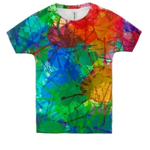 Дитяча 3D футболка Multicolored blots
