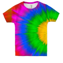 Детская 3D футболка Rainbow stains