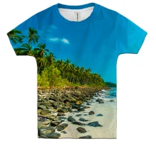 Дитяча 3D футболка Uninhabited island