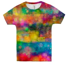 Дитяча 3D футболка Rainbow spots