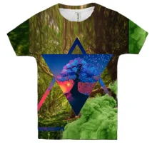 Дитяча 3D футболка Nature abstraction