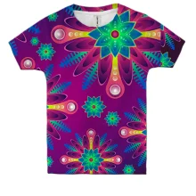 Детская 3D футболка Color abstraction
