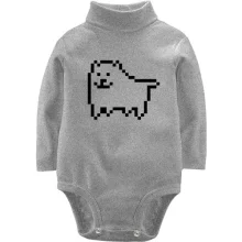 Детское боди с длинным рукавом Undertale game dog (2)