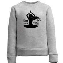 Детский свитшот Keep Calm an Do Yoga