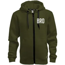 Чоловіче худі на блискавці BRO