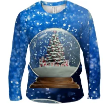 Мужской 3D лонгслив Ball with tree