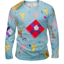 Мужской 3D лонгслив New Year gifts