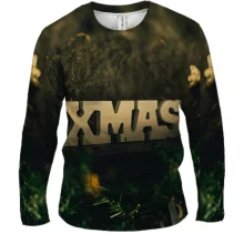 Мужской 3D лонгслив XMAS