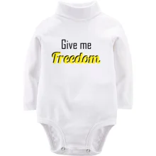 Детское боди с длинным рукавом Give me freedom