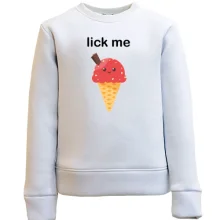 Детский свитшот Lick me