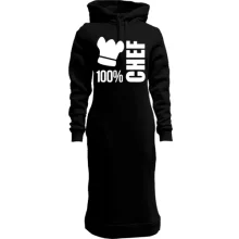 Худі сукня для Шеф кухаря "100% chef"