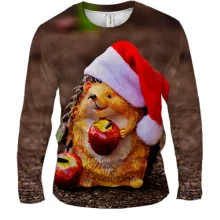Мужской 3D лонгслив New Year