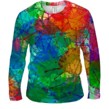 Чоловічий 3D лонгслів Multicolored blots