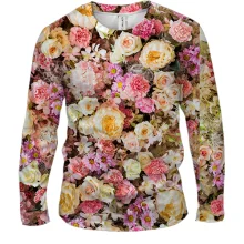 Чоловічий 3D лонгслів Small flowers pattern