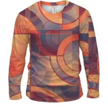 Чоловічий 3D лонгслів Geometric pattern