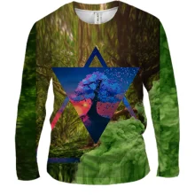 Чоловічий 3D лонгслів Nature abstraction