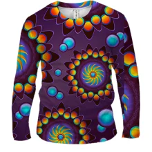 Чоловічий 3D лонгслів Rainbow figures