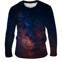 Чоловічий 3D лонгслів Starry space