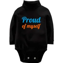Детское боди с длинным рукавом Proud of myself