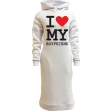 Худи платье I love my boyfriend