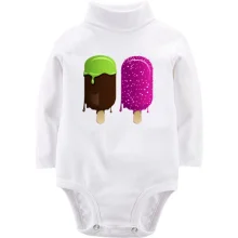 Детское боди с длинным рукавом Ice Cream Two