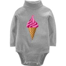 Детское боди с длинным рукавом Pink Ice Cream