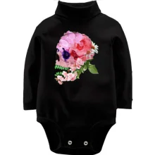 Дитяче боді з довгим рукавом Rose skull