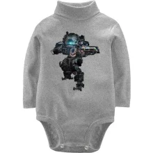 Детское боди с длинным рукавом Titanfall 2 Bot