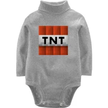 Детское боди с длинным рукавом Minecraft TNT