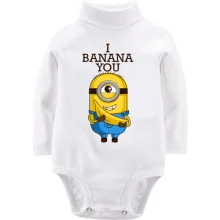 Дитяче боді з довгим рукавом I banana you