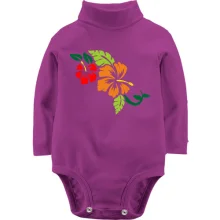 Дитяче боді з довгим рукавом Гібіскус