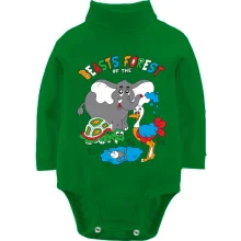 Детское боди с длинным рукавом beasts forest