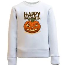 Детский свитшот с надписью Happy Halloween