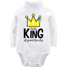 Детское боди с длинным рукавом Little king af great family