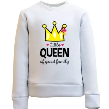 Детский свитшот Little queen af great family