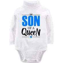 Детское боди с длинным рукавом Son of a queen