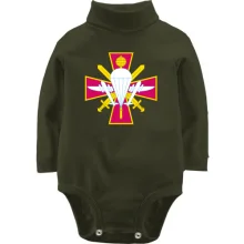 Детское боди с длинным рукавом Аэромобильная бригада Украины