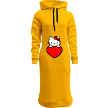 Худі сукня Kitty з серцем