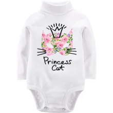 Детское боди с длинным рукавом Princess cat (из цветов)