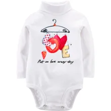 Детское боди с длинным рукавом Put on love every day