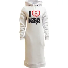 Худи платье I love linkin park (Я люблю Linkin Park)