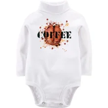 Детское боди с длинным рукавом Coffee