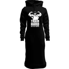 Худі сукня Train hard or go home