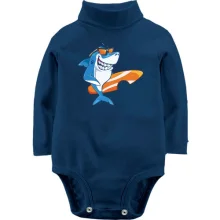 Детское боди с длинным рукавом Shark Surfer