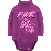Детское боди с длинным рукавом Pink is not dead (1)
