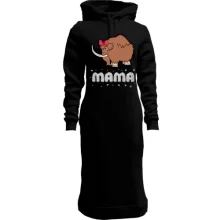 Худи платье Мама мамонт