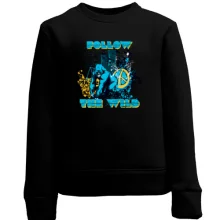 Детский свитшот follow the wild