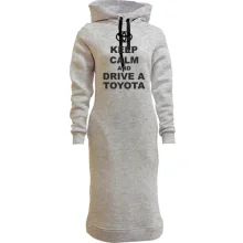 Худи платье Keep calm and drive a Toyota
